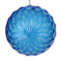 6 in. - LED Starlight Sphere - (20) Blue LED Mini Lights - White Wire - Indoor/Outdoor - 120 Volt