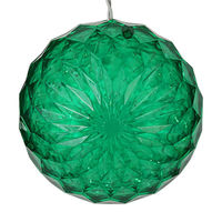 6 in. - LED Starlight Sphere - (20) Green LED Mini Lights - White Wire - Indoor/Outdoor - 120 Volt