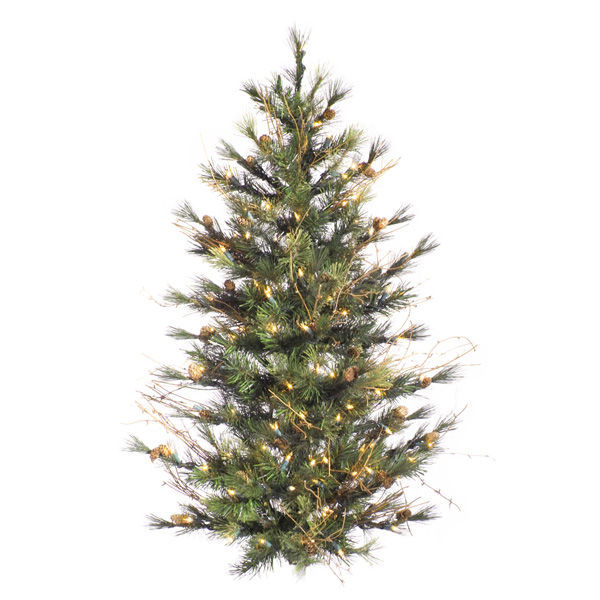 2 ft. x 24 in. Artificial Half Wall Christmas Tree Image