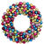 2 ft. Christmas Wreath - Colored Ball Wreath Thumbnail