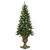 78 in. Potted Oneco Half Artificial Christmas Tree Thumbnail