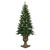 7.5 ft. Potted Oneco Half Artificial Christmas Tree Thumbnail