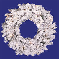 20 in. Christmas Wreath - Classic PVC Needles - Flocked Alaskan - Unlit  - Vickerman A806320
