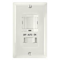 Occupancy Sensor with Slide - Passive Infrared (PIR) - White - 500 Watt Maximum - 120 Volt - Intermatic IOS-DSIMF-WH