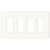 Decorator Wall Plate - White - 4 Gang Thumbnail