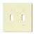 Toggle Wall Plate - Ivory - 2 Gang