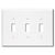 Toggle Wall Plate - White - 3 Gang Thumbnail