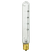 25 Watt - T6.5 Incandescent Light Bulb - Clear - Intermediate Brass Base - 130 Volt - Satco S3222
