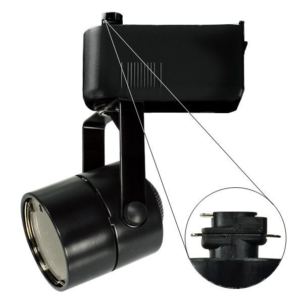 Nora NTL-203/75B - Cylinder Low Voltage Track Fixture - Black Image