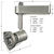 Nora NTL-318S - European Style Italia Low Voltage Track Fixture - Silver Thumbnail