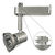 Nora NTL-318S - European Style Italia Low Voltage Track Fixture - Silver Thumbnail