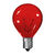 5 Watt - G9 Globe - 24 Volt - Transparent Red Thumbnail