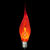 3 Watt - Silicone Tip Chandelier Bulb - Flicker Flame - 4.5 in. x 0.7 in. Thumbnail