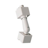 Nora NT-334W - White - Slope Adapter - Single or Dual Circuit - Compatible with Halo Track Systems