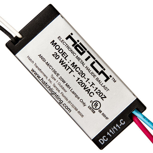 Hatch MC20-1-T-120Z - 20 Watt - Electronic Metal Halide Ballast Image