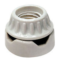 Medium Base Socket - Low Surface - Porcelain White - 660 Watt Maximum - 250 Volt Maximum - PLT Solutions PLT D3729