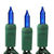 12 ft. - Green Wire - Christmas Mini Light String - (35) Blue Bulbs - 3 in. Bulb Spacing Thumbnail