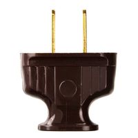 Brown - Antique Electrical Plug - EZ Grip - 15 Amp - 125 Volt - PLT Solutions D374