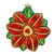 Antique Poinsettia Christmas Ornament Thumbnail