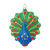 Glitter Peacock Christmas Ornament Thumbnail