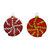 Glitter Peppermint Swirl Candy Christmas Ornament Thumbnail