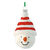 Glitter Snowman Head Christmas Ornament Thumbnail