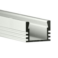 3.28 ft. Anodized Aluminum PDS4-ALU Channel - For LED Tape Light and Strip Light - Klus B1718ANODA