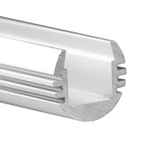 3.28 ft. Anodized Aluminum PDS-O Channel - For LED Tape Light and Strip Light - Klus B3777