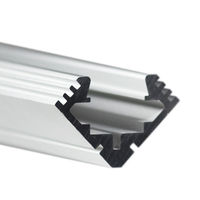 6.56 ft. Anodized Aluminum 45-ALU Channel - For LED Tape Light and Strip Light - Klus B4023ANODAL
