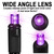LED Christmas String Lights - 25 ft. - (50) Wide Angle Purple LED's - 6 in. Bulb Spacing - Black Wire Thumbnail