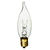 40 Watt - Clear - Bent Tip - Incandescent Chandelier Bulb - 4 in. x 1.2 in. Thumbnail