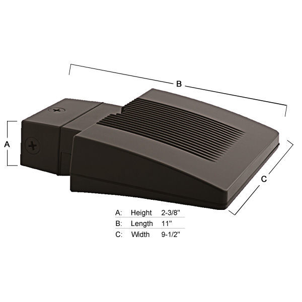 26 Watt - LED - Wall Pack - 175W Equal Image