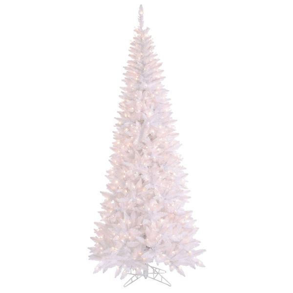 7.5 ft. x 40 in. White Christmas Tree Image