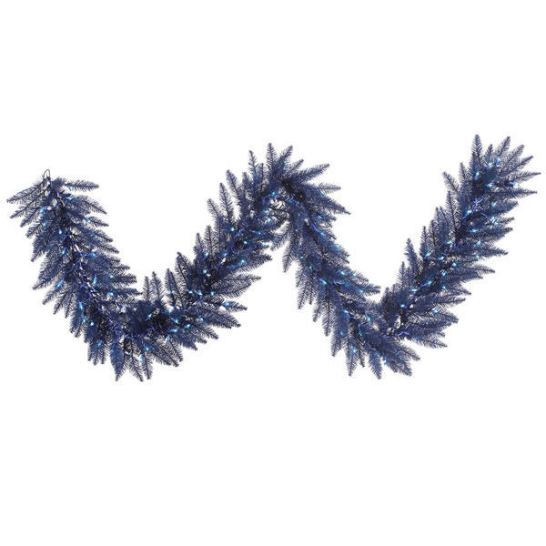 9 ft. Midnight Blue Fir Garland Image