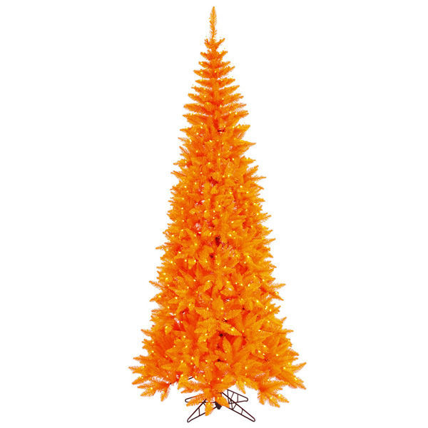 4.5 ft. x 24 in. Orange Christmas Tree Image