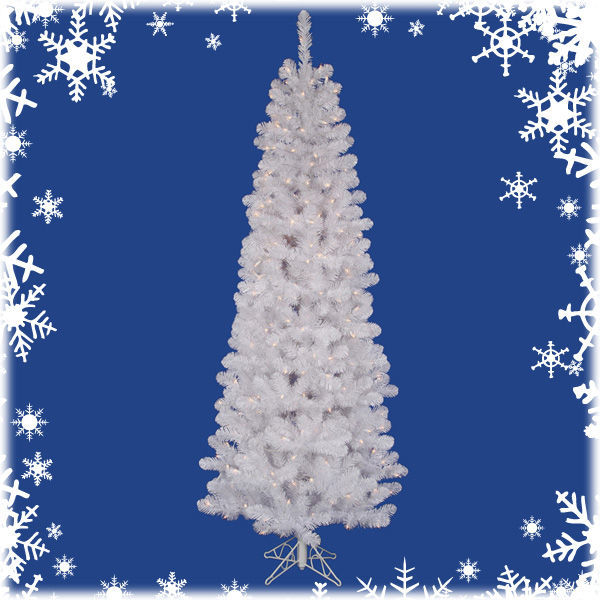 8.5 ft. x 39 in. White Christmas Tree Image
