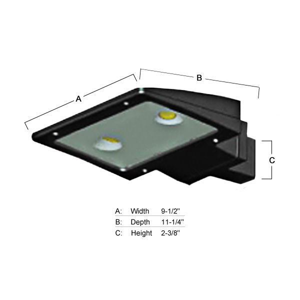 26 Watt - 70W Equal - LED Area Flood Light Fixture Image