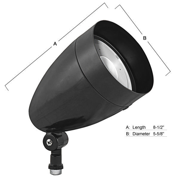 RAB HBLED13W - 13 Watt - LED - Bullet Flood Light Fixture Image