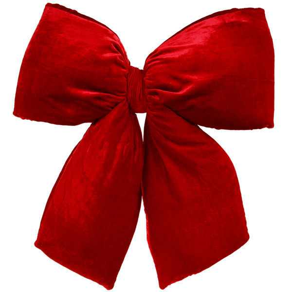 16 in. Red Velvet Structured Bow Image
