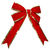 60 in. Red Velvet Bow with Gold Trim Thumbnail