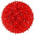 6 in. dia. Red Starlight Sphere - Utilizes 50 Mini Lights Thumbnail