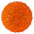 6 in. dia. Orange Starlight Sphere - Utilizes 50 Mini Lights Thumbnail