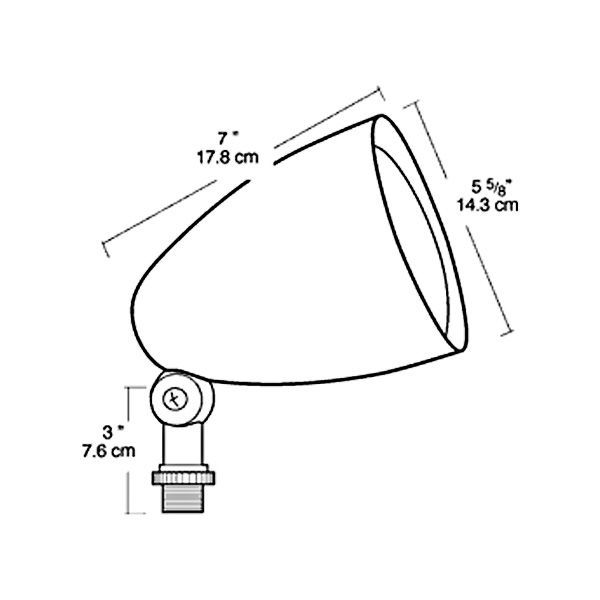 RAB HB101A - 150 Watt Max. - Halogen - PAR38 Bullet Flood Light Image