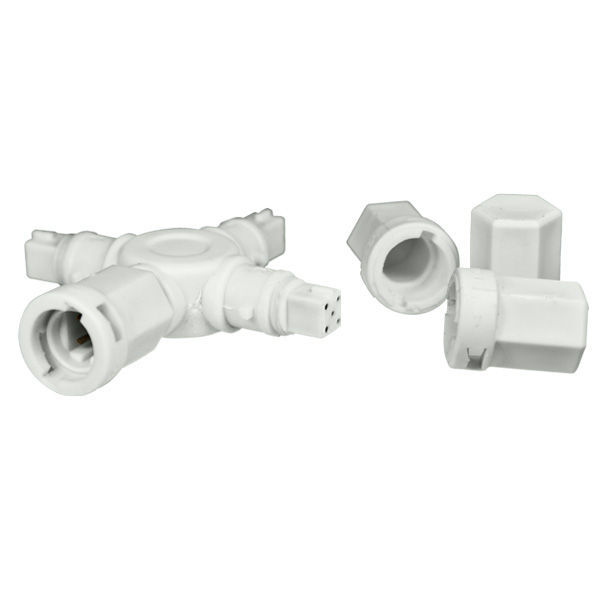 4-Way Splitter - White Image