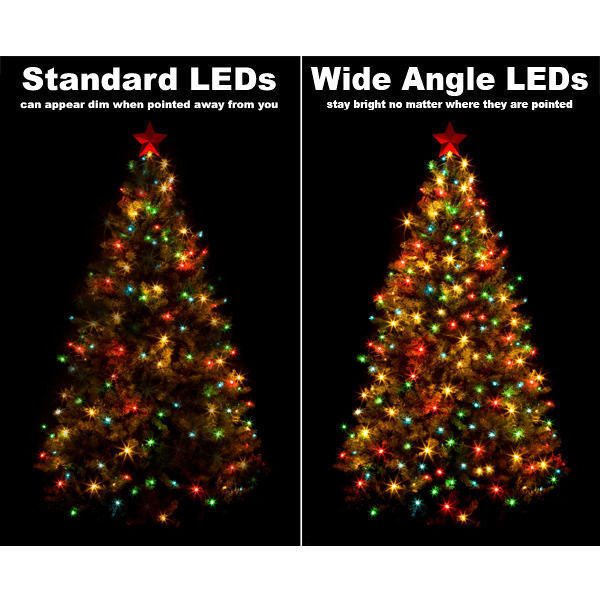 24 ft. Stringer - (48) Bulbs - LED - Blue Wide Angle Mini Lights Image