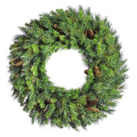 3.5 ft. Christmas Wreath - Classic PVC Needles - Cheyenne Pine - Unlit  - Vickerman A801042