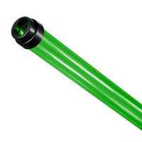 F28T5 - Green - Fluorescent Tube Guard with End Caps - 48 in. Length - Protective Lamp Sleeve - PLAS-T5TGG