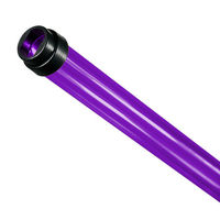 F28T5 - Purple - Fluorescent Tube Guard with End Caps - 48 in. Length - Protective Lamp Sleeve - PLAS-T5TGU