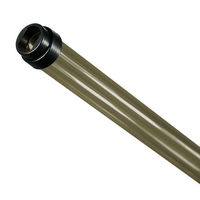 F28T5 - Smoke - Fluorescent Tube Guard with End Caps - 48 in. Length - Protective Lamp Sleeve - PLAS-T5TGS