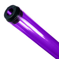 F40T12 - Purple - Fluorescent Tube Guard with End Caps - 48 in. Length - Protective Lamp Sleeve - PLAS-100232